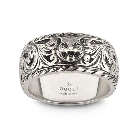 matching gucci rings|gucci men's feline ring.